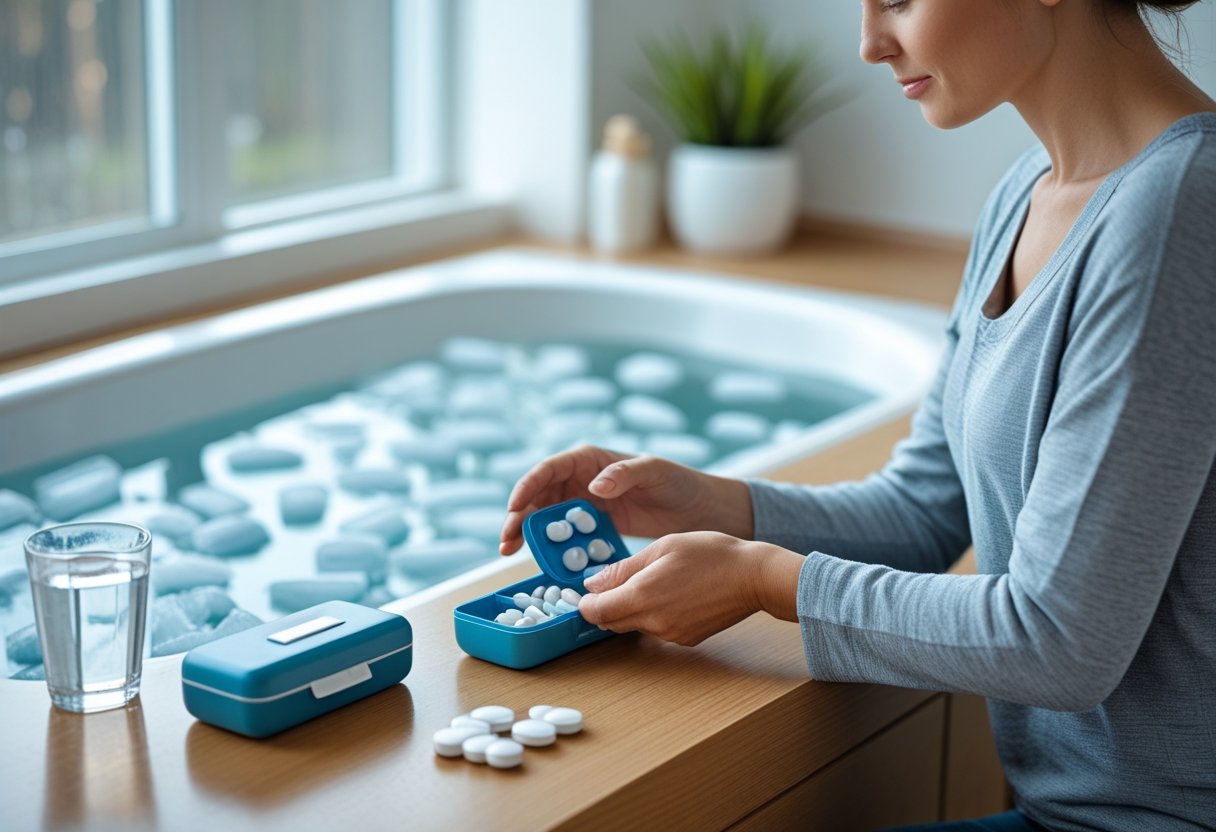 Sådan holder du styr på din medicin under kolde badeoplevelser