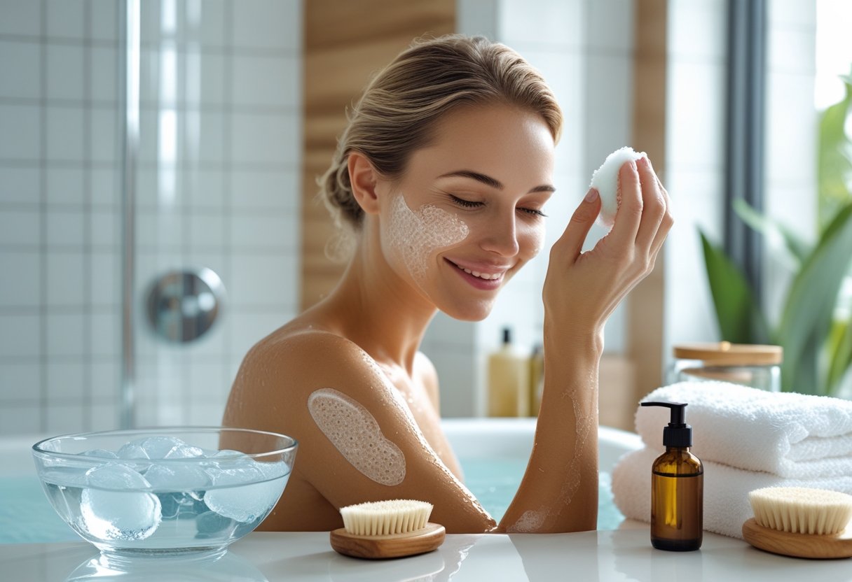Sådan skaber du den ultimative spaoplevelse derhjemme med koldt vand og effektiv bodyscrub